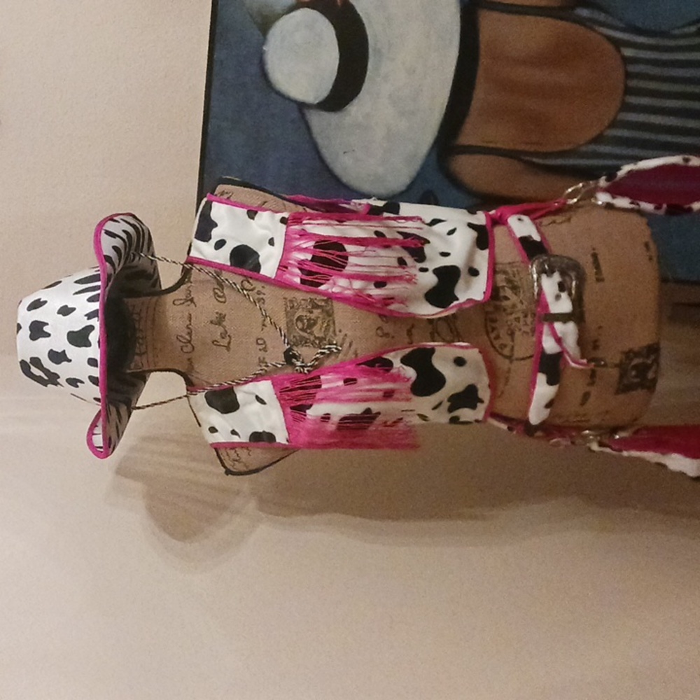 Trickz n Treatz Cow Print Cowgirl Costume 3 pc Set